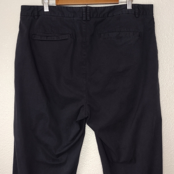 Everlane Men's Black Cotton Blend Flat Front Casual Chino Dress Pants Sz 38 - Picture 7 of 16